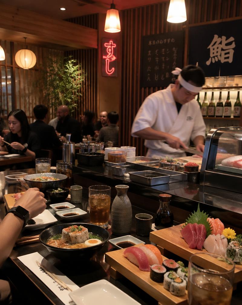 A full Texas restaurant dining room at dinner service